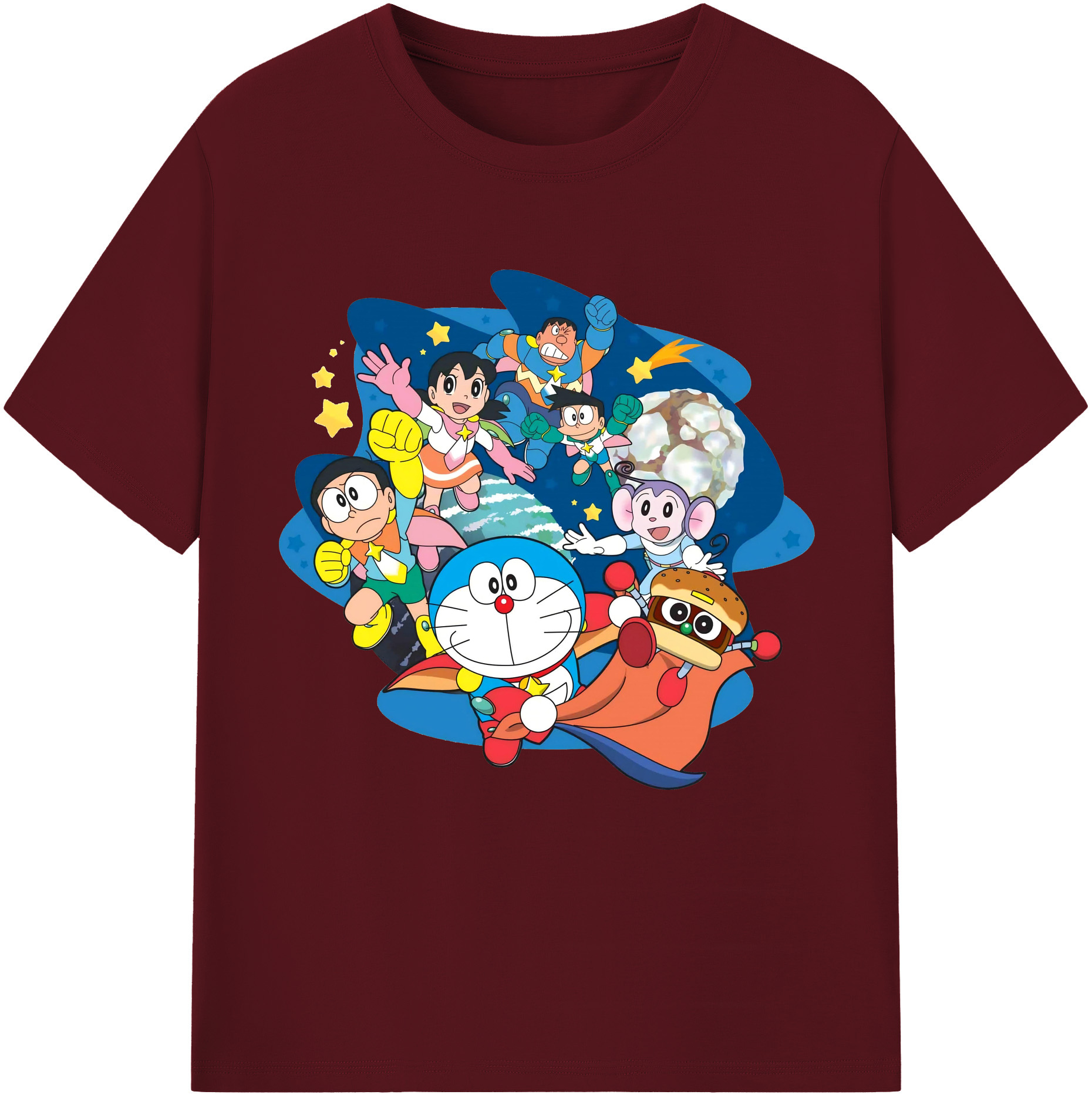 （画像用） ドラえもん Doraemon 綿100％半袖Tシャツ（フロントプリント）